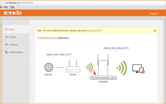 Ripetitore Wireless WI-FI Tenda NT-A9 WPS connect