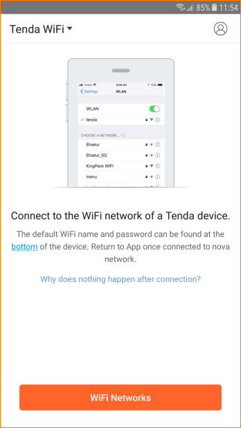 Tenda MW5-Cannot manage MW5 when you open Tenda App.What should I  do_Tenda-All For Better NetWorking